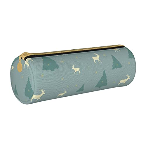 shgwehh Federmäppchen, multifunktional, Make-up-Tasche, große Aufbewahrung, Schreibwaren-Organizer mit Reißverschluss, für Büro, Reisen, Aquamarin Weihnachten, Einheitsgröße, Taschen-Organizer von shgwehh