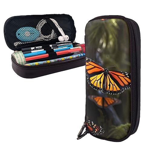 shgwehh Federmäppchen Loon Birds Bedrucktes großes Fassungsvermögen, Federmäppchen, einfacher Schreibwaren-Organizer für Büro, Reise, Monarch-Schmetterlinge, Einheitsgröße, Taschen-Organizer shgwehh Federmäppchen Loon Birds Bedrucktes großes Fassungsvermögen, Federmäppchen, einfacher Schreibwaren-Organizer für Büro, Reise, Monarch-Schmetterlinge, Einheitsgröße, Taschen-Organizer von shgwehh