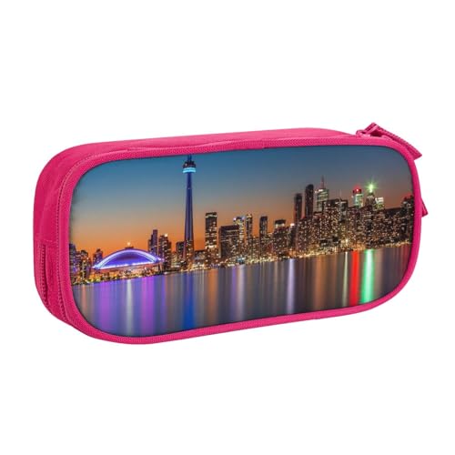 shgwehh Federmäppchen mit Aufdruck "Night Canada" – Organisieren Sie Ihre Schreibwaren mit Eleganz, rose, Einheitsgröße, Taschen-Organizer von shgwehh