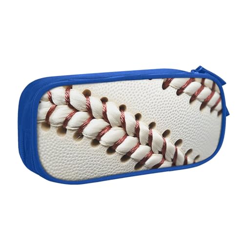 shgwehh Federmäppchen mit Baseball-Spitze, bedruckt, großes Federmäppchen, niedliches Federmäppchen, Büro, Schule, Schreibwaren-Organizer für Mädchen und Jungen, Rosa, blau, Einheitsgröße, von shgwehh