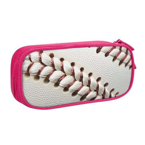 shgwehh Federmäppchen mit Baseball-Spitze, bedruckt, großes Federmäppchen, niedliches Federmäppchen, Büro, Schule, Schreibwaren-Organizer für Mädchen und Jungen, Rosa, rose, Einheitsgröße, von shgwehh