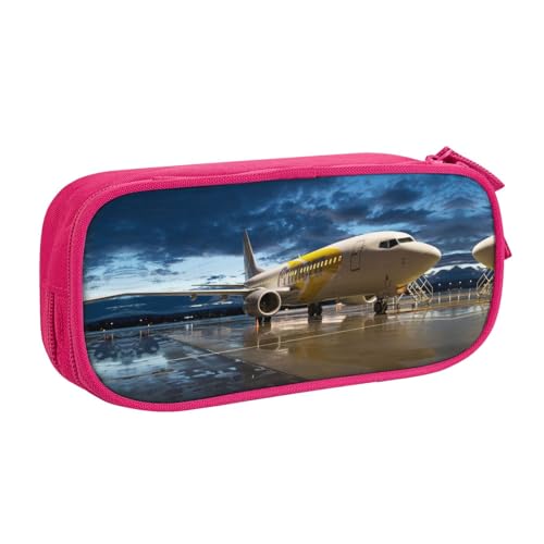 shgwehh Federmäppchen mit Flugzeug im Abendlicht, stilvolles Druck-Federmäppchen – Organisieren Sie Ihre Schreibwaren mit Eleganz, rose, Einheitsgröße, Taschen-Organizer shgwehh Federmäppchen mit Flugzeug im Abendlicht, stilvolles Druck-Federmäppchen – Organisieren Sie Ihre Schreibwaren mit Eleganz, rose, Einheitsgröße, Taschen-Organizer von shgwehh