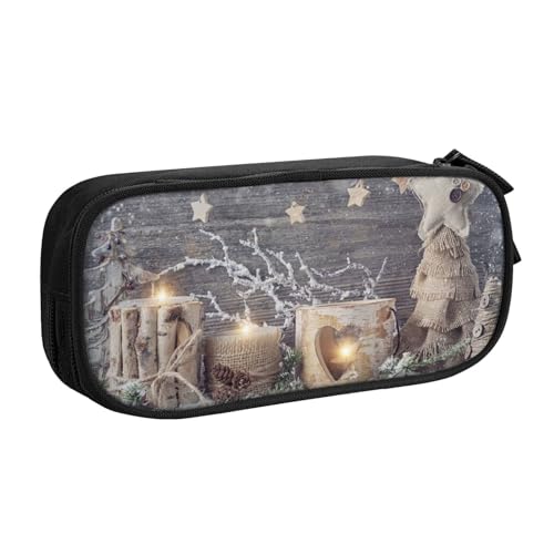 shgwehh Federmäppchen mit Kerze, Winter, Schnee, Tannenbaum, Blätter, stilvolles Druck-Federmäppchen – Organisieren Sie Ihre Schreibwaren mit Eleganz, Schwarz , Einheitsgröße, Taschen-Organizer shgwehh Federmäppchen mit Kerze, Winter, Schnee, Tannenbaum, Blätter, stilvolles Druck-Federmäppchen – Organisieren Sie Ihre Schreibwaren mit Eleganz, Schwarz , Einheitsgröße, Taschen-Organizer von shgwehh