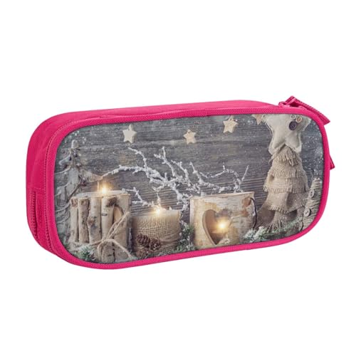 shgwehh Federmäppchen mit Kerze, Winter, Schnee, Tannenbaum, Blätter, stilvolles Druck-Federmäppchen – Organisieren Sie Ihre Schreibwaren mit Eleganz, rose, Einheitsgröße, Taschen-Organizer shgwehh Federmäppchen mit Kerze, Winter, Schnee, Tannenbaum, Blätter, stilvolles Druck-Federmäppchen – Organisieren Sie Ihre Schreibwaren mit Eleganz, rose, Einheitsgröße, Taschen-Organizer von shgwehh