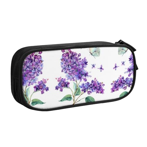 shgwehh Federmäppchen mit Lavendel-Schmetterling-Druck, stilvolles Federmäppchen – organisieren Sie Ihre Schreibwaren mit Eleganz, Schwarz , Einheitsgröße, Taschen-Organizer shgwehh Federmäppchen mit Lavendel-Schmetterling-Druck, stilvolles Federmäppchen – organisieren Sie Ihre Schreibwaren mit Eleganz, Schwarz , Einheitsgröße, Taschen-Organizer von shgwehh