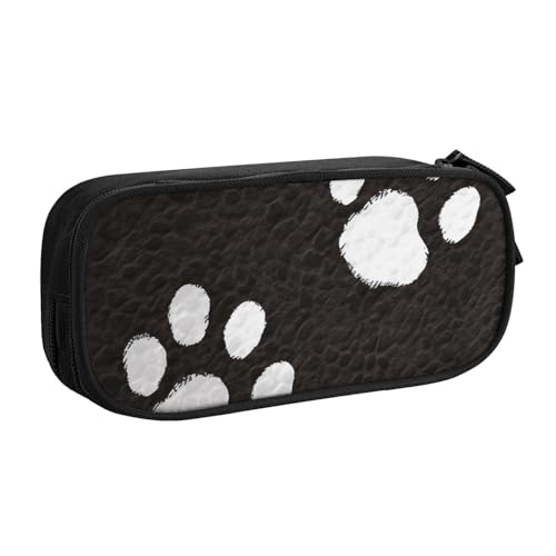 shgwehh Federmäppchen mit Pfotenabdruck, großes Federmäppchen, niedliches Federmäppchen, Büro, Schule, Schreibwaren-Organizer für Mädchen und Jungen, Schwarz, Schwarz , Einheitsgröße, shgwehh Federmäppchen mit Pfotenabdruck, großes Federmäppchen, niedliches Federmäppchen, Büro, Schule, Schreibwaren-Organizer für Mädchen und Jungen, Schwarz, Schwarz , Einheitsgröße, von shgwehh