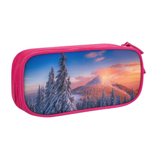 shgwehh Federmäppchen mit Winterwunderlands-Aufdruck, stilvolles Federmäppchen – organisieren Sie Ihre Schreibwaren mit Eleganz, rose, Einheitsgröße, Taschen-Organizer von shgwehh