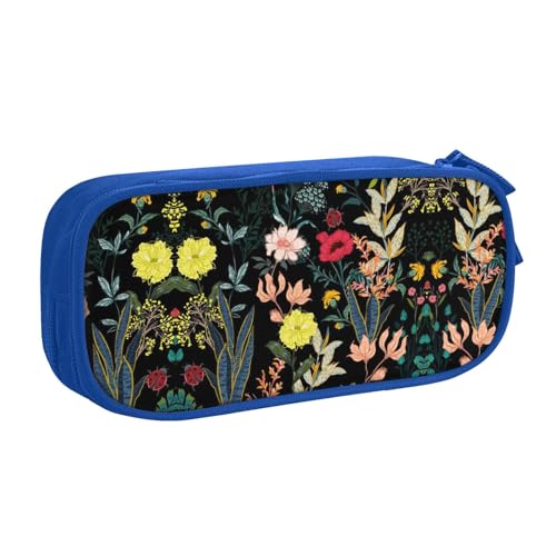 shgwehh Federmäppchen mit buntem Boho-Blumendruck, stilvolles Federmäppchen – organisieren Sie Ihre Schreibwaren mit Eleganz, blau, Einheitsgröße, Taschen-Organizer von shgwehh