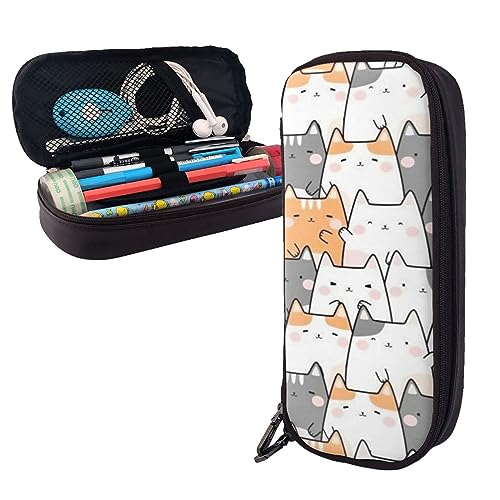 shgwehh Federmäppchen mit orangefarbenen Katzen, bedruckt, großes Fassungsvermögen, Federmäppchen, einfacher Schreibwaren-Organizer für Büro, Reisen, Orange Katzen, Einheitsgröße, Taschen-Organizer shgwehh Federmäppchen mit orangefarbenen Katzen, bedruckt, großes Fassungsvermögen, Federmäppchen, einfacher Schreibwaren-Organizer für Büro, Reisen, Orange Katzen, Einheitsgröße, Taschen-Organizer von shgwehh