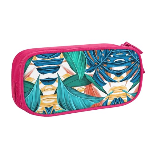 shgwehh Federmäppchen mit tropischem Palmenblatt-Druck, stilvolles Federmäppchen – organisieren Sie Ihre Schreibwaren mit Eleganz, rose, Einheitsgröße, Taschen-Organizer shgwehh Federmäppchen mit tropischem Palmenblatt-Druck, stilvolles Federmäppchen – organisieren Sie Ihre Schreibwaren mit Eleganz, rose, Einheitsgröße, Taschen-Organizer von shgwehh