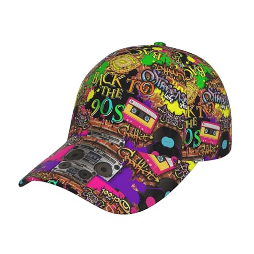 shgwehh Retro 80er 90er Jahre Mode Stil Trucker Hut Herren Damen Baseball Cap Mütze Verstellbar Einfarbig Cap, 80er 90er Jahre 17a88814, One size von shgwehh