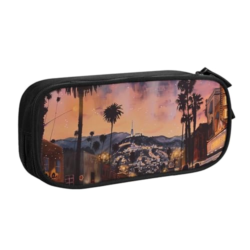 shgwehh The Old Hollywood bedrucktes Federmäppchen, großes Stifteetui, niedliches Federmäppchen, Büro, Schule, Schreibwaren-Organizer für Mädchen und Jungen, Rosa, Schwarz , Einheitsgröße, shgwehh The Old Hollywood bedrucktes Federmäppchen, großes Stifteetui, niedliches Federmäppchen, Büro, Schule, Schreibwaren-Organizer für Mädchen und Jungen, Rosa, Schwarz , Einheitsgröße, von shgwehh