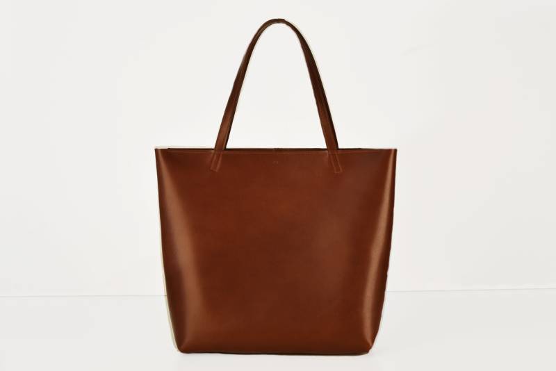 Shopping Bag in Chestnut, Echt Leder von shhmanufaktur