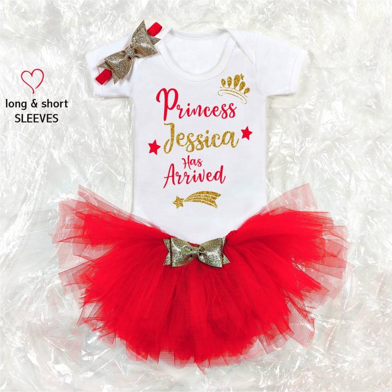 Baby Personalisiertes Outfit Geburtstag Mädchen Neu Angekommen Tutu Cake Smash Farbe Wählen von shinyncutie