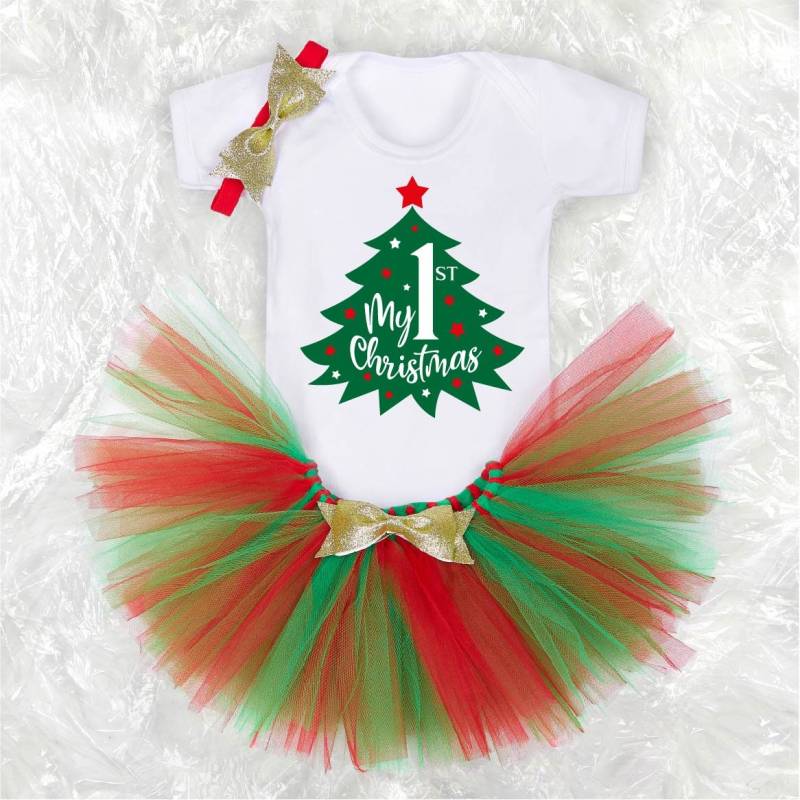 Erstes Weihnachts Tutu Outfit Baby Und Kinder Weihnachten Ausgefallene Tracht Weihnachtsgeschenk Für Weihnachtsfeier Weihnachtsdeko von shinyncutie