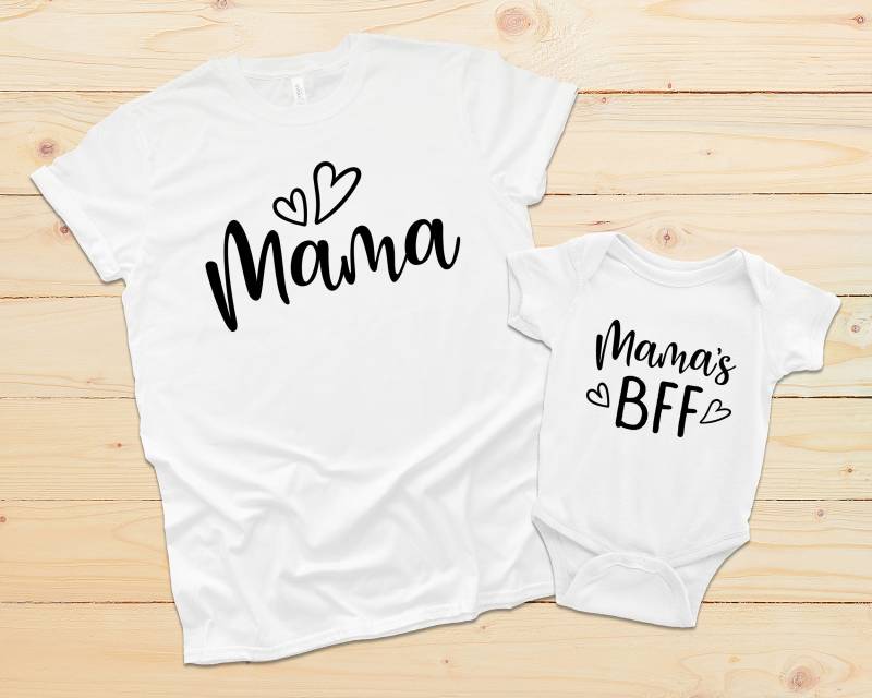 Mama Und Baby Passende T-Shirts/Mutter Geschenk Für Sie Tochter Baby-Dusche-Geschenk von shinyncutie