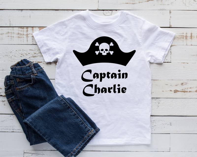 Personalisierte Kinder T-Shirts/Geschenk Für Kapitän T-Shirt Geburtstag Junge von shinyncutie