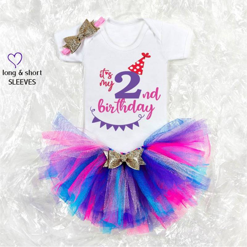 Personalisiertes 2. Geburtstagsoutfit/ Geburtstagskostüm/Kinderparty Outfit Geburtstagsoutfit Geschenk Für Geburtstag Mädchen von shinyncutie