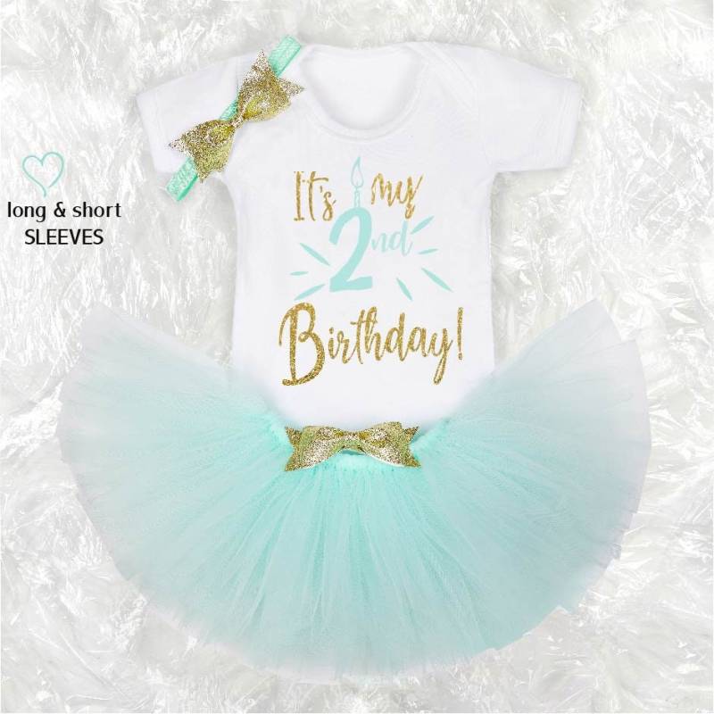 Second Birthday Girl Party Outfit/2nd Geburtstags Mädchen Party Kostüm Personalisiertes Für Jedes Alter Mit Namen von shinyncutie