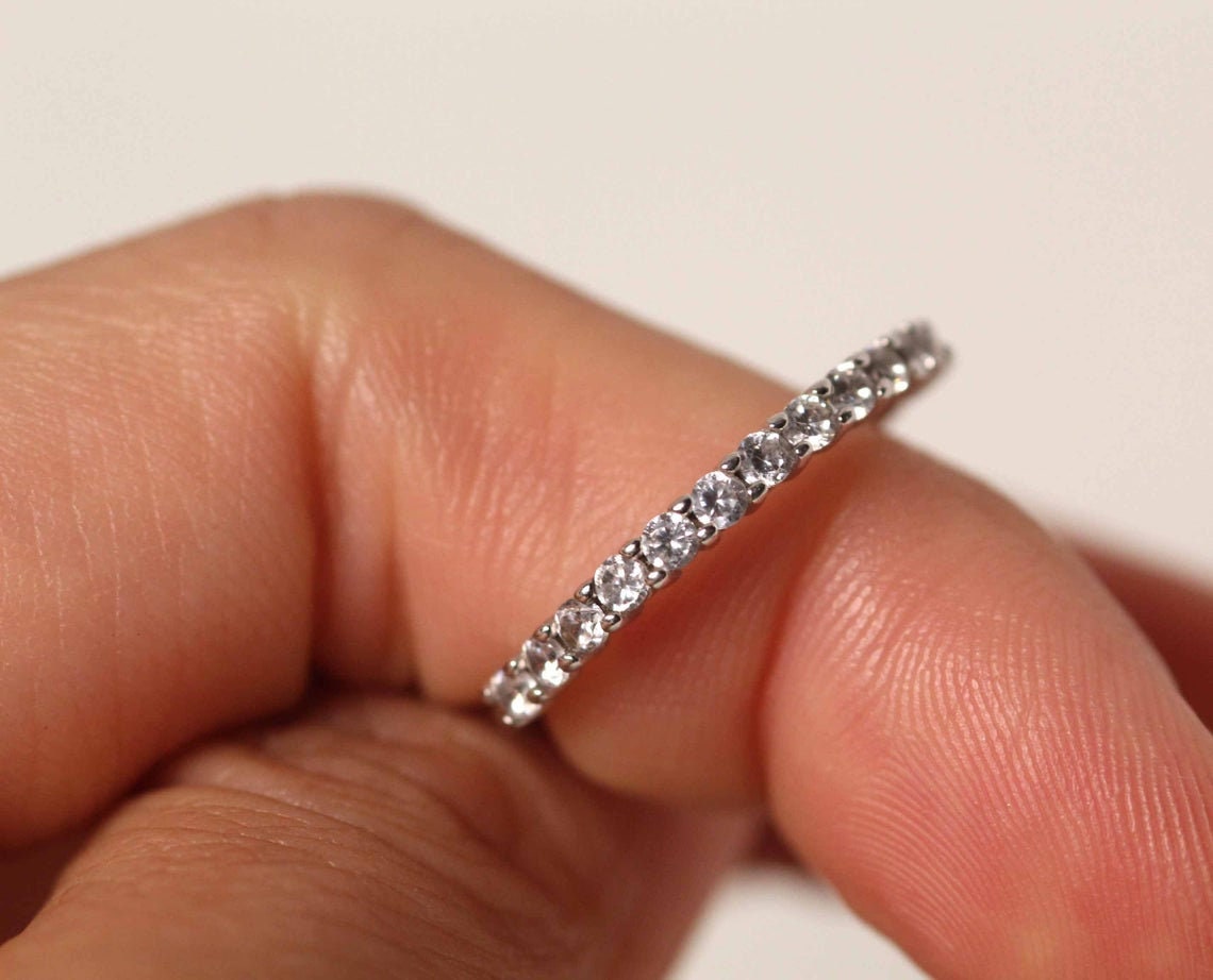 Diamant Eternity Bands/All The Way Diamonds Ewigkeit Ehering 14K Gold Ring Diamant Eternity Bands/All The Way Diamonds Ewigkeit Ehering 14K Gold Ring von shinystonelovejewel