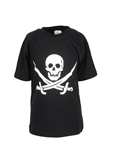 Kinder T-Shirt * Pirat * Größe 74 bis 128 (schwarz) (104) von shirt-side gmbh