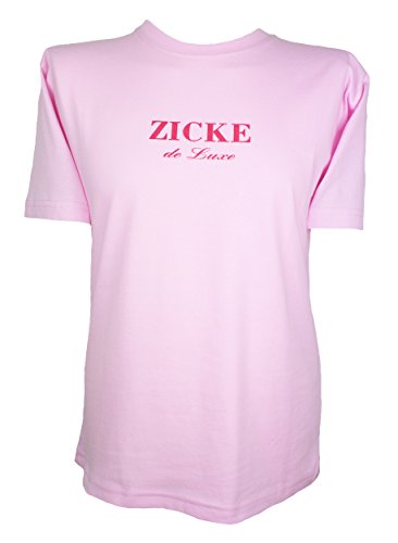 Kinder T-Shirt * Zicke de Luxe * Größe 74 bis XXL (rosa) (L) von shirt-side gmbh