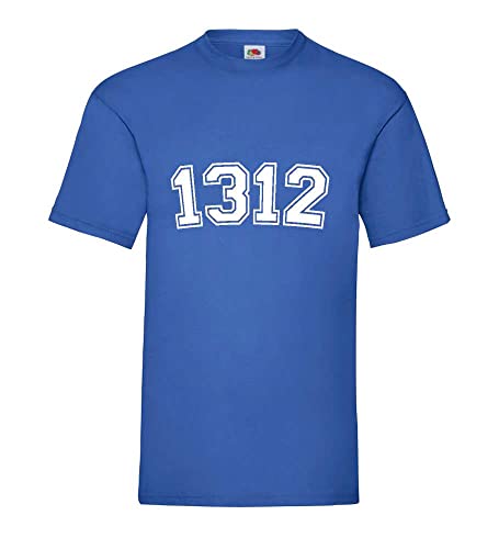 1312 Männer T-Shirt Royal Blau 3XL von shirt84