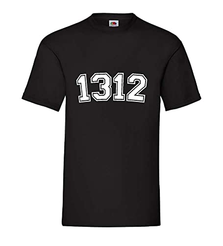 1312 Männer T-Shirt Schwarz XL von shirt84