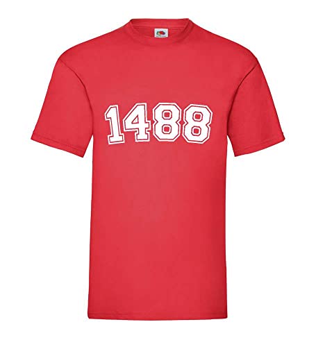 1488 Männer T-Shirt Rot XL von shirt84