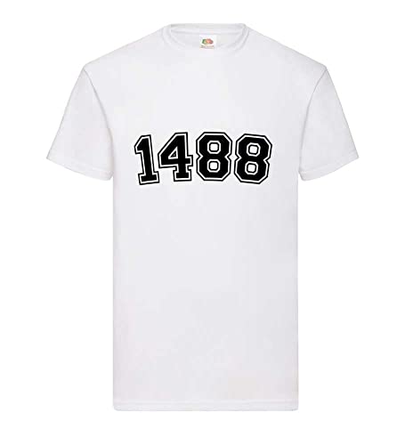 1488 Männer T-Shirt Weiß XXL von shirt84