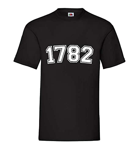 1782 Männer T-Shirt Schwarz M von shirt84