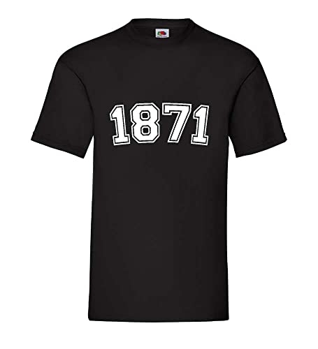 1871 Männer T-Shirt Schwarz M von shirt84