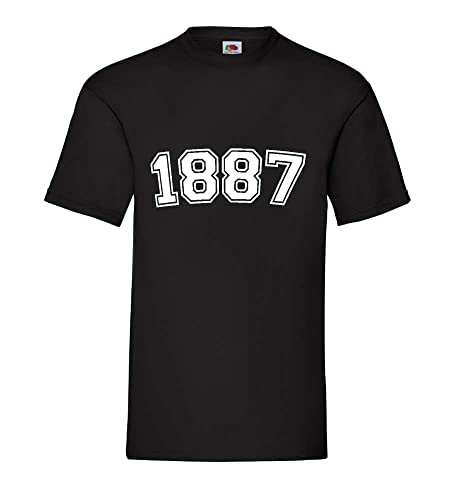 1887 Männer T-Shirt Schwarz XL von shirt84