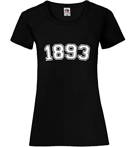 1893 Frauen Lady-Fit T-Shirt Schwarz XL von shirt84