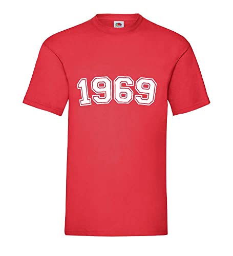 1969 Männer T-Shirt Rot L von shirt84