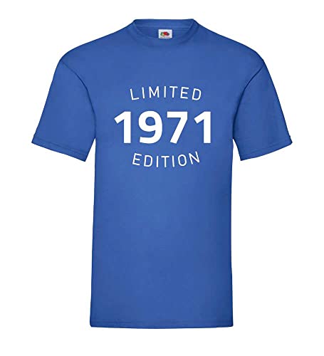 1971 Limited Edition Männer T-Shirt Royal Blau 3XL von shirt84