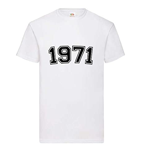 1971 Männer T-Shirt Weiß XXL von shirt84