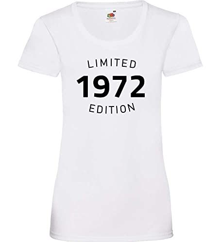1972 Limited Edition Frauen Lady-Fit T-Shirt Weiß M von shirt84