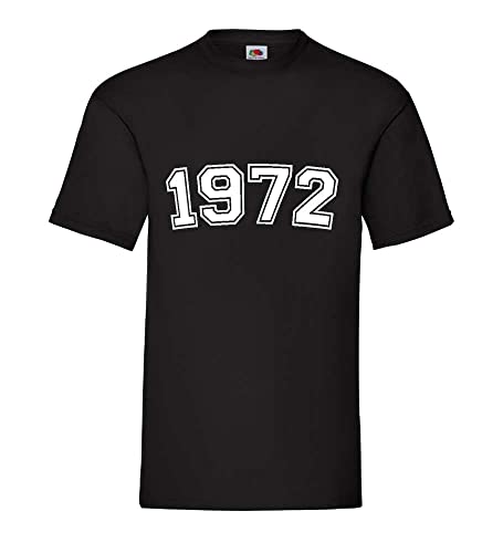 1972 Männer T-Shirt Schwarz XXL von shirt84