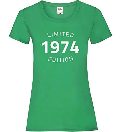 1974 Limited Edition Frauen Lady-Fit T-Shirt Grün XS von shirt84