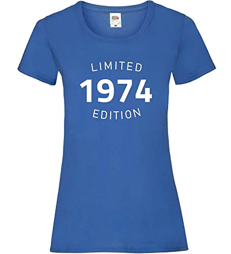 1974 Limited Edition Frauen Lady-Fit T-Shirt Royal XL von shirt84