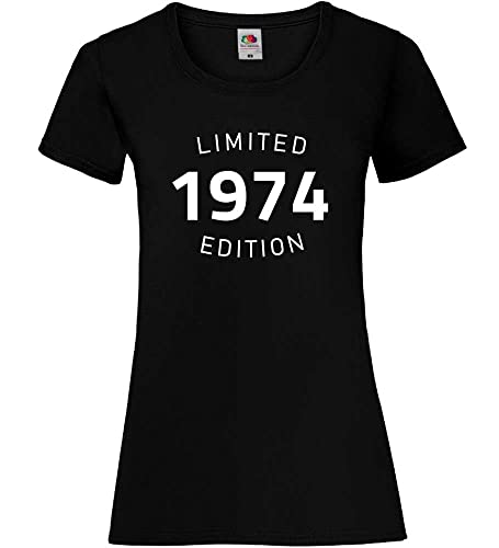 1974 Limited Edition Frauen Lady-Fit T-Shirt Schwarz XS von shirt84