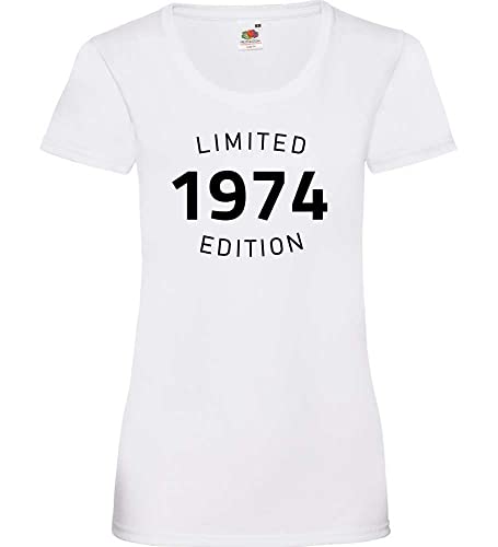 1974 Limited Edition Frauen Lady-Fit T-Shirt Weiß M von shirt84