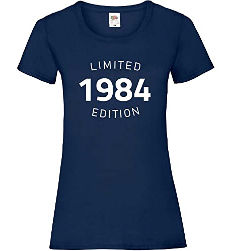 1984 Limited Edition Frauen Lady-Fit T-Shirt Navy M von shirt84