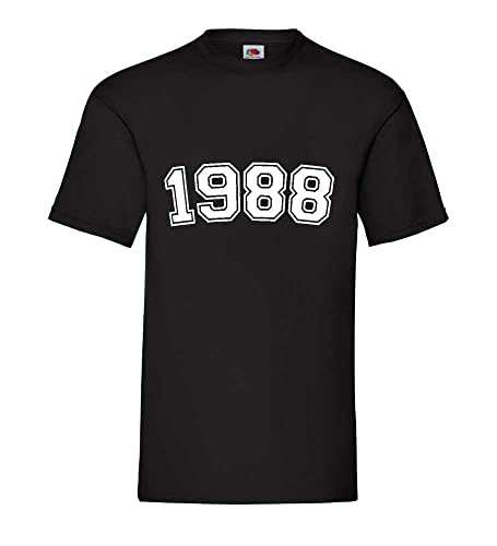 1988 Männer T-Shirt Schwarz 3XL von shirt84