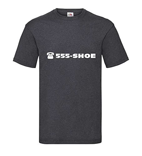 555 - Shoe Der Schuhnotruf Männer T-Shirt Dunkelgrau Meliert XXL von shirt84