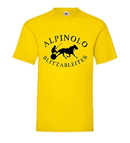 Alpinolo auf Blitzableiter Männer T-Shirt Gelb L von shirt84