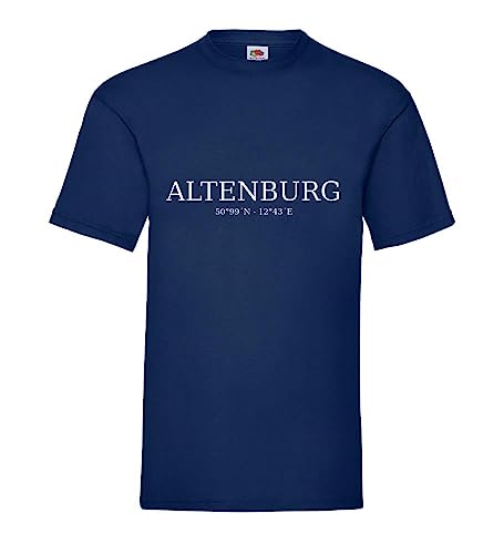 Altenburg Koordinaten Männer T-Shirt Navy 3XL von shirt84