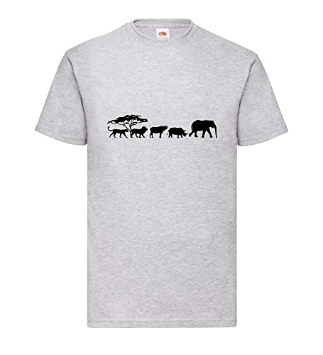 Big Five in der Savanne Männer T-Shirt Grau L Big Five in der Savanne Männer T-Shirt Grau L von shirt84