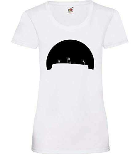 Bremen Fussballstadion im Sonnenuntergang Frauen Lady-Fit T-Shirt Weiß M von shirt84